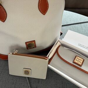 Dooney & Bourke Cream and Brown Women's Bag Set